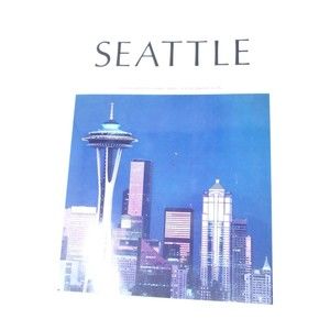 Large Hardback Book on Seattle; Illustrations with Jacket